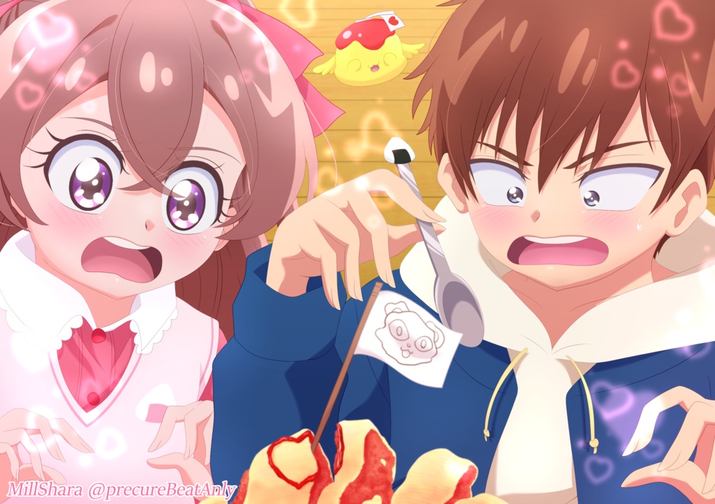 ハートホログラムポストカード