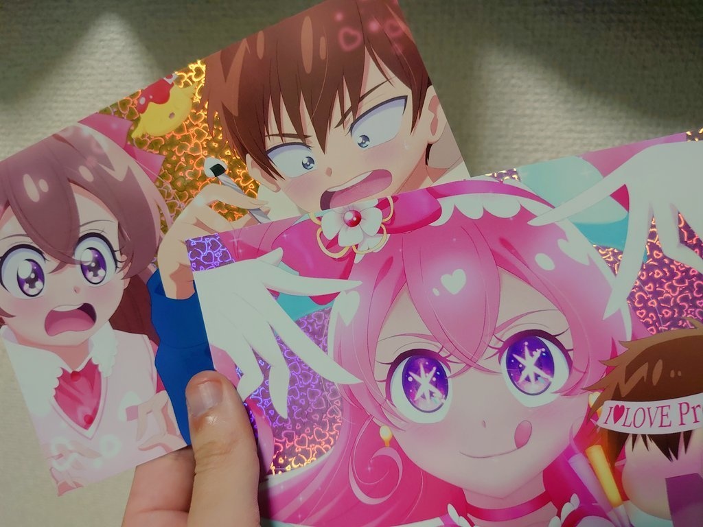 ハートホログラムポストカード