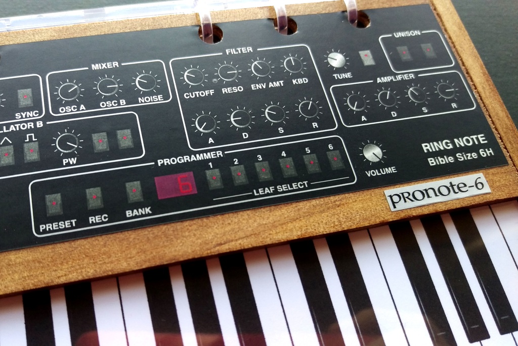 【手帳・ノート】シンセサイザーノートProNote-6 Ver.2
