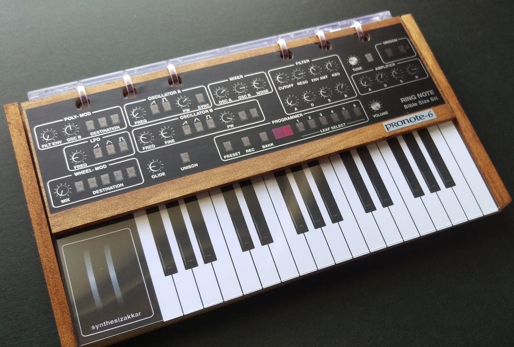 【手帳・ノート】シンセサイザーノートProNote-6 Ver.2