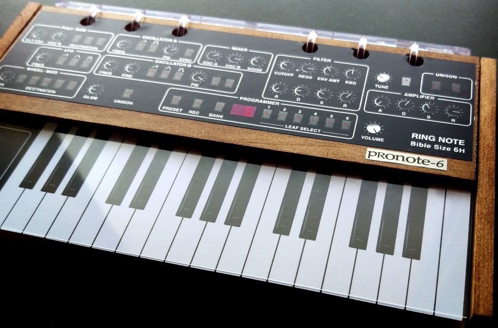 【手帳・ノート】シンセサイザーノートProNote-6 Ver.2