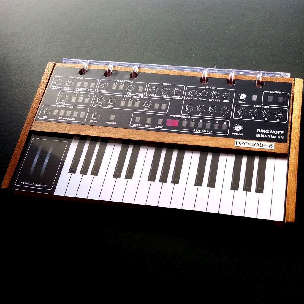 【手帳・ノート】シンセサイザーノートProNote-6 Ver.2