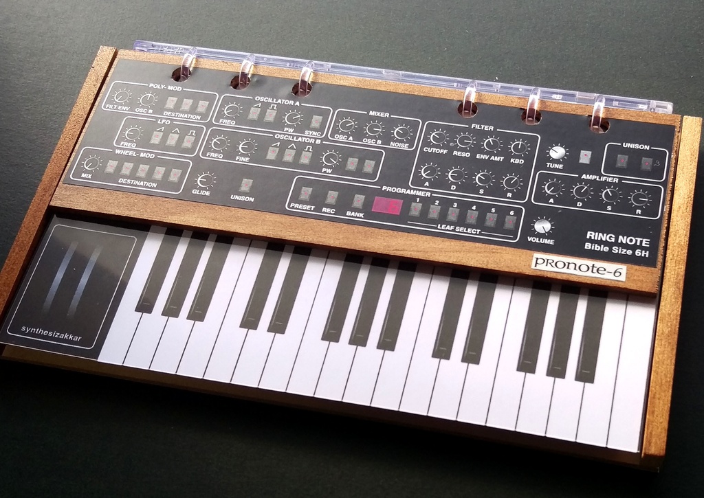 【手帳・ノート】シンセサイザーノートProNote-6 Ver.2