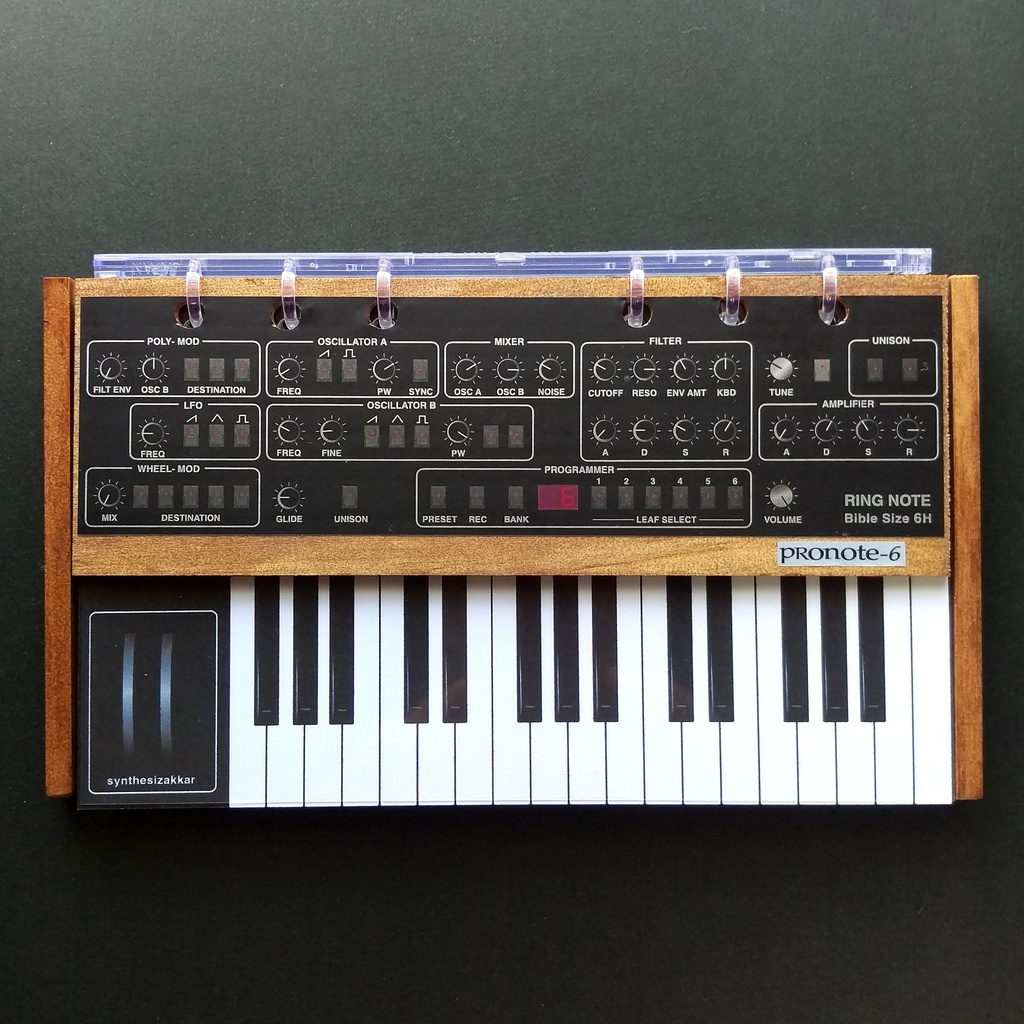 【手帳・ノート】シンセサイザーノートProNote-6 Ver.2