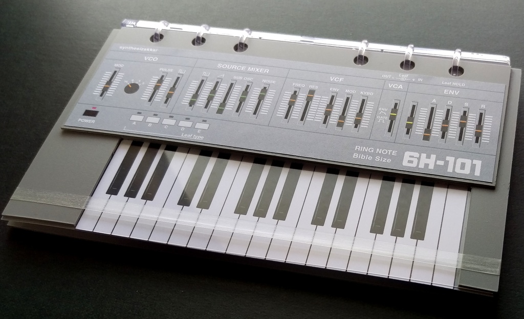 【手帳・ノート】シンセサイザーノート 6H-101 Ver.2