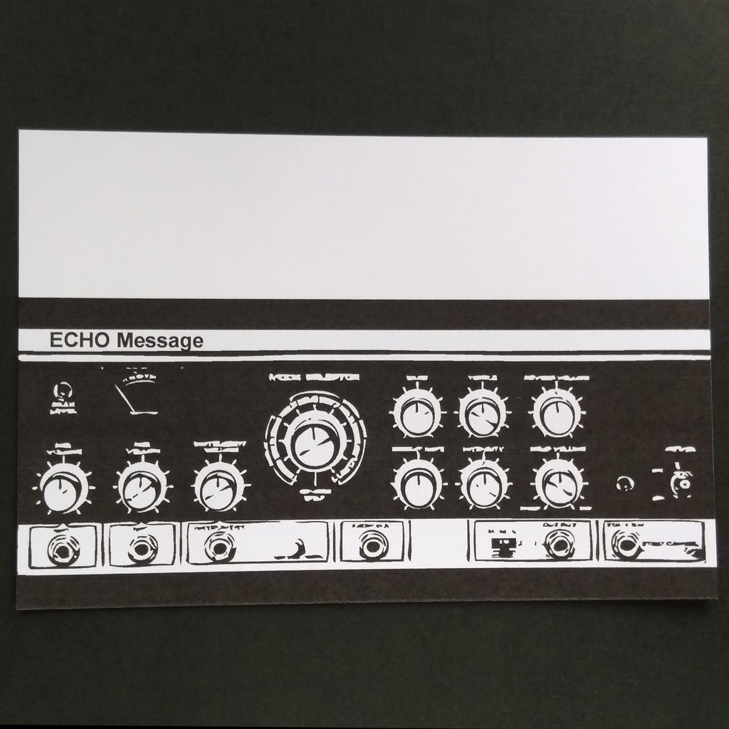 ECHO Message(エコーメッセージ)・ブラック レターセット