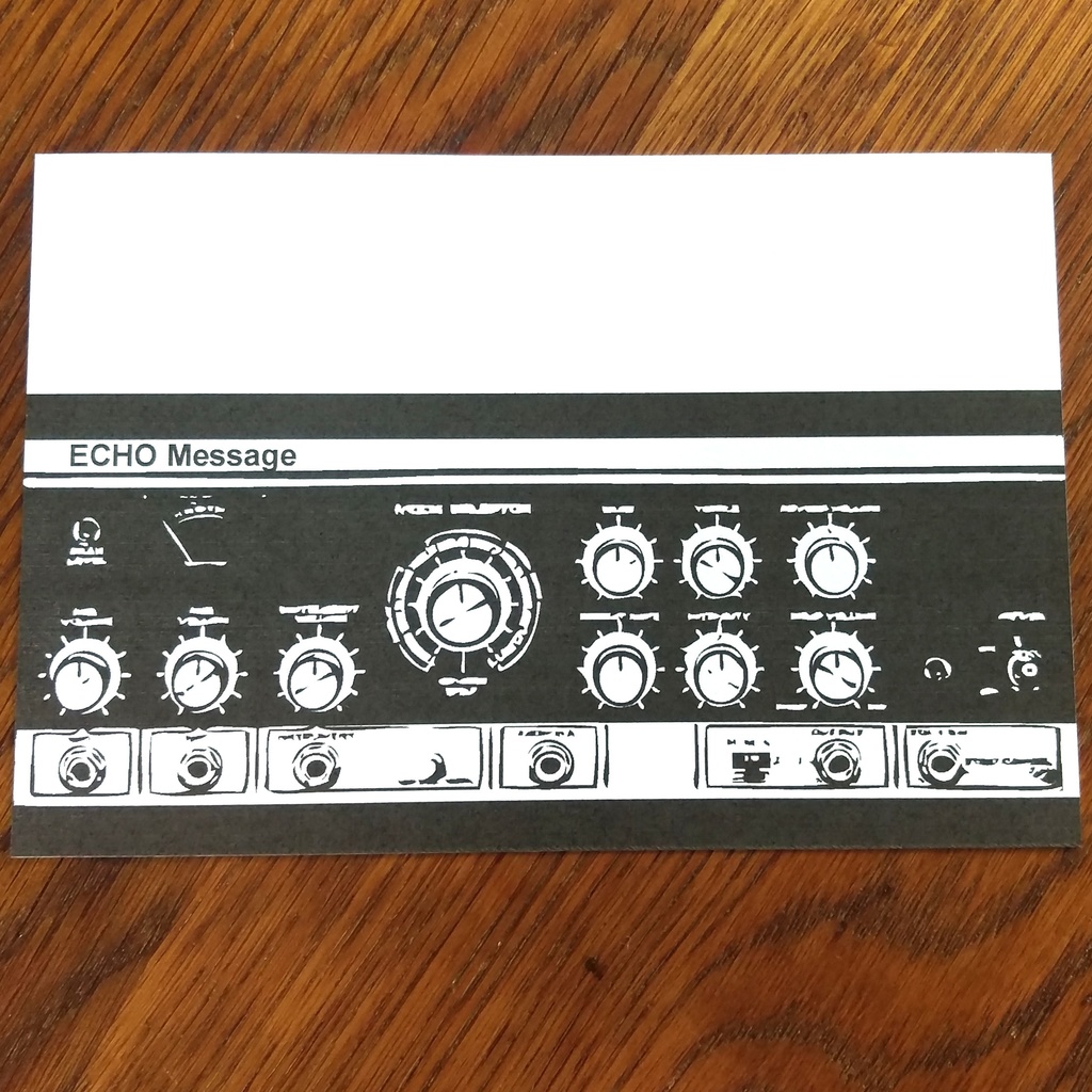 ECHO Message(エコーメッセージ)・ブラック レターセット