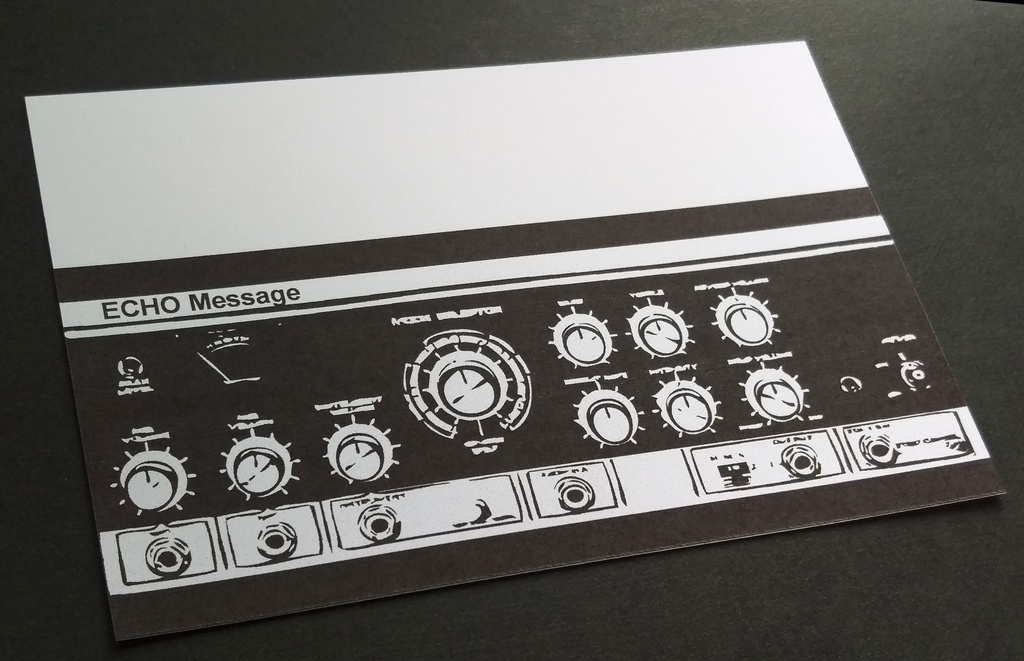 ECHO Message(エコーメッセージ)・ブラック レターセット
