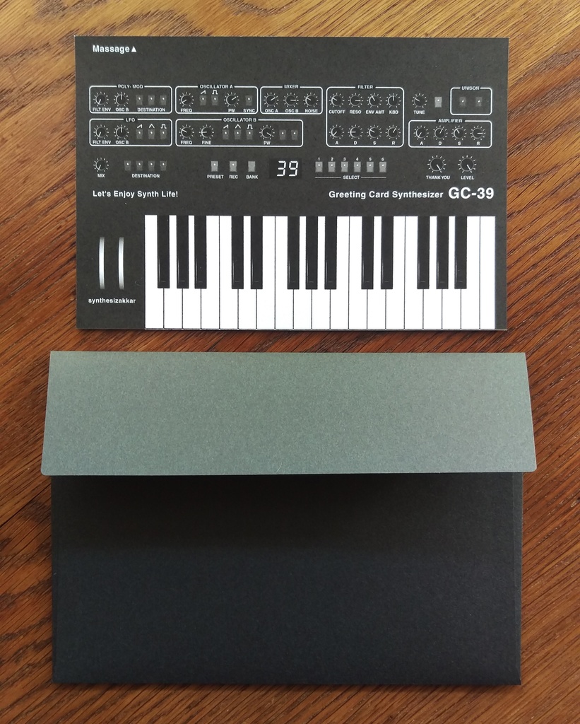 【レターセット】シンセレターセット・ GC-39 ブラック