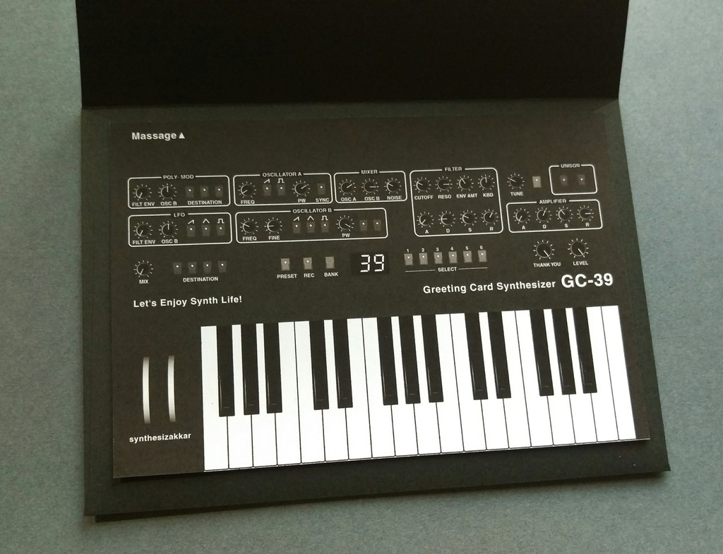 【レターセット】シンセレターセット・ GC-39 ブラック