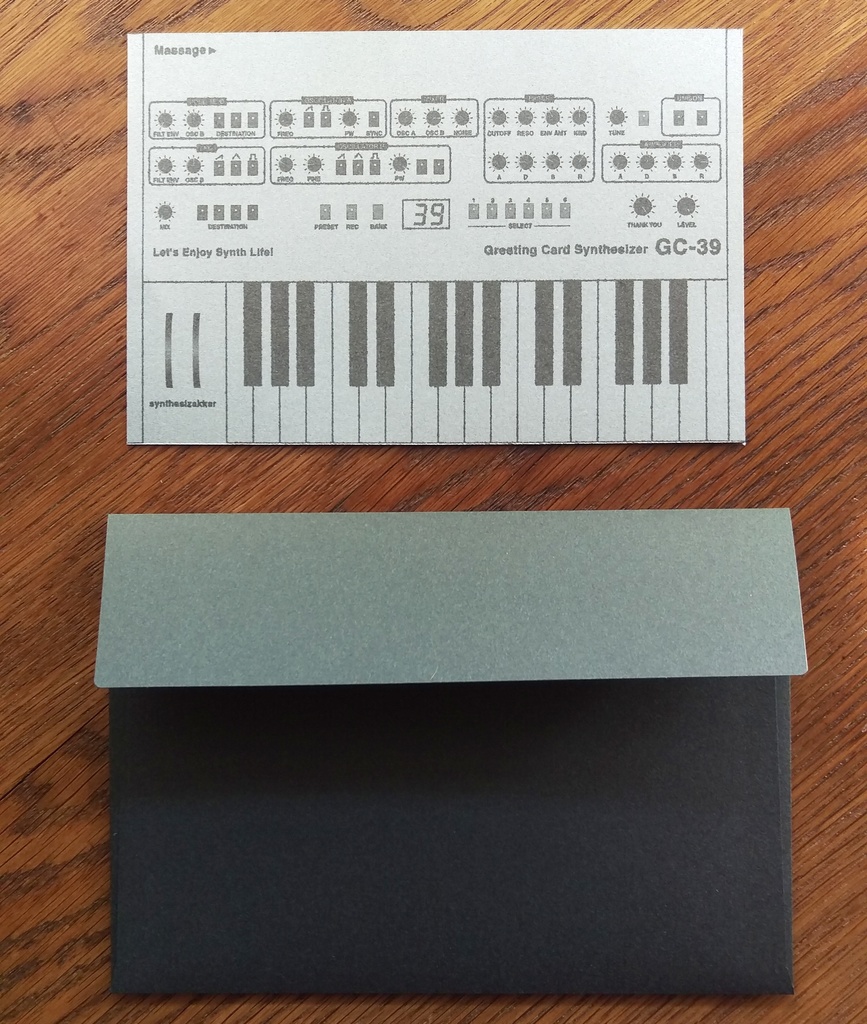 【レターセット】シンセレターセット・ GC-39 シルバー