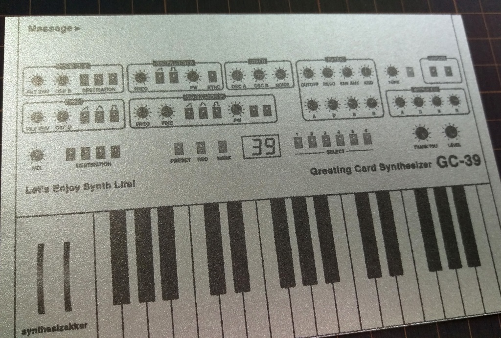 【レターセット】シンセレターセット・ GC-39 シルバー