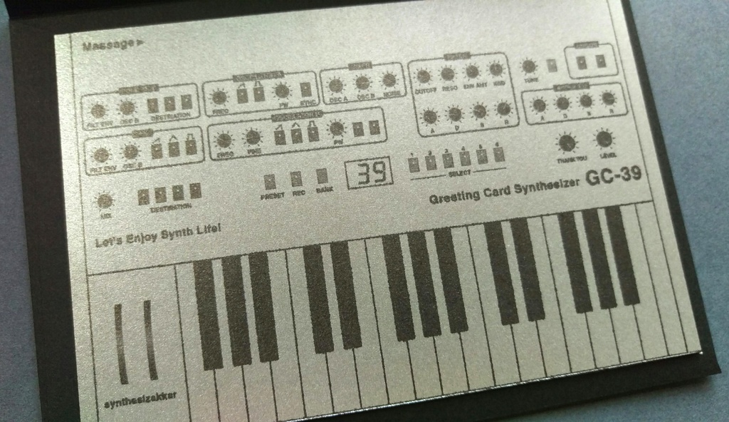 【レターセット】シンセレターセット・ GC-39 シルバー