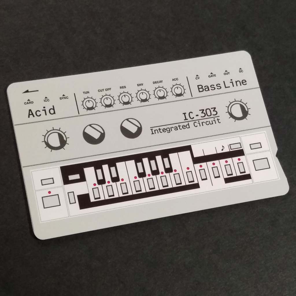 【ICカードステッカー】IC-303　Acid ICステッカーBass line