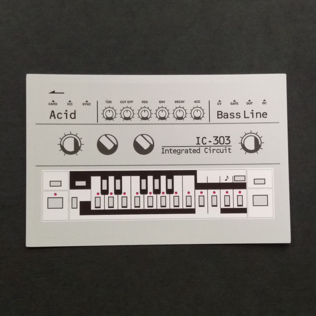 【ICカードステッカー】IC-303 Acid ICステッカーBass line