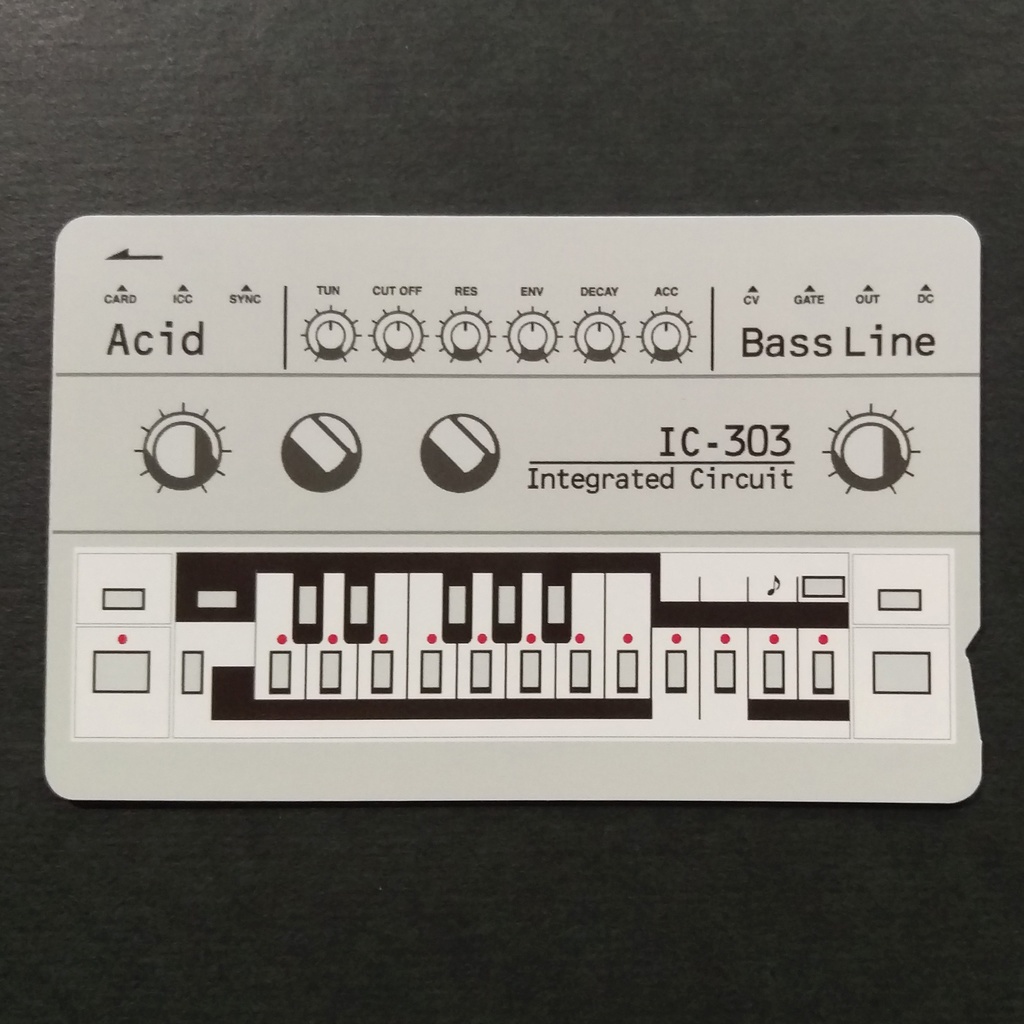 【ICカードステッカー】IC-303 Acid ICステッカーBass line