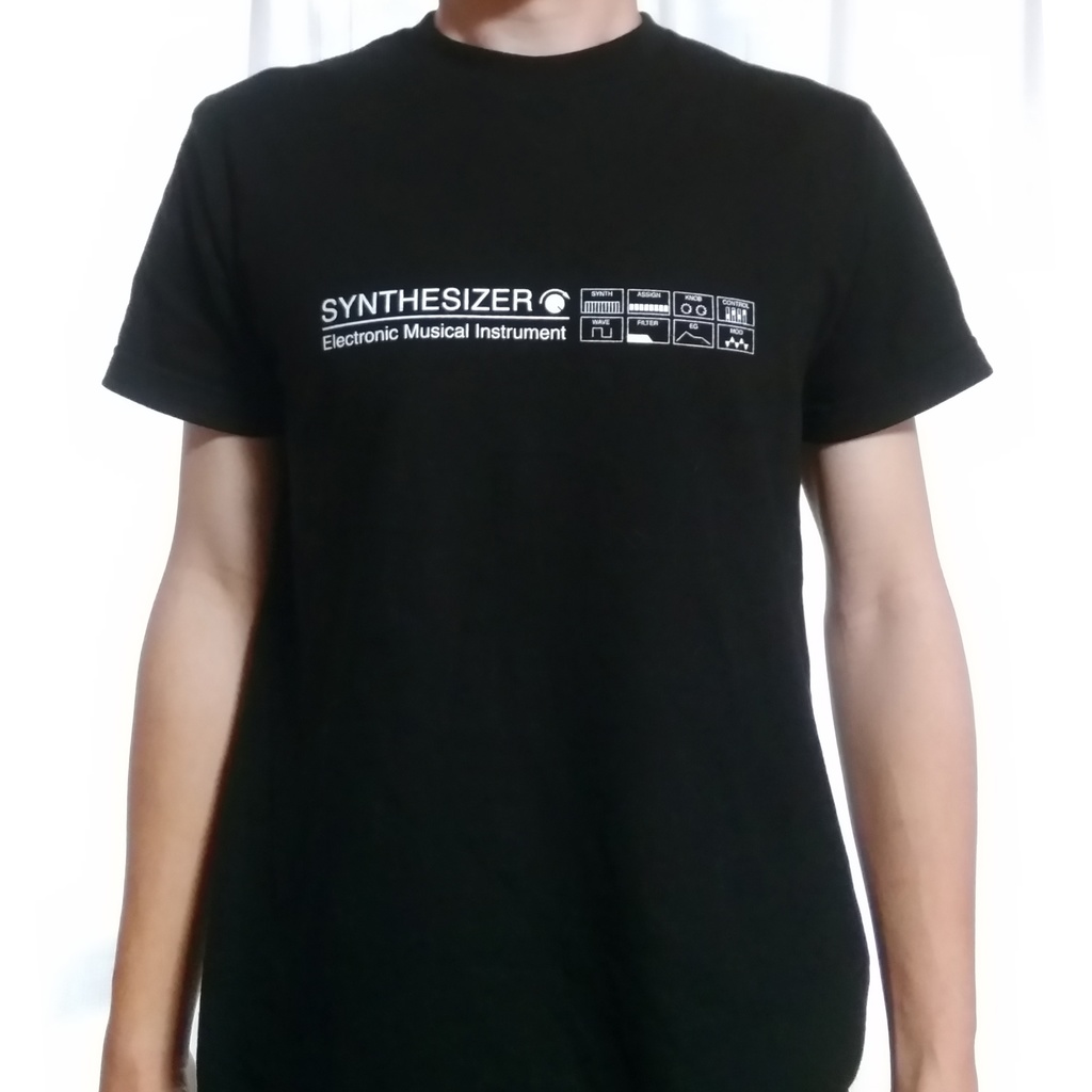 【Tシャツ】SYNTHESIZER T-shirt・シンセサイザーTシャツ・ブラック