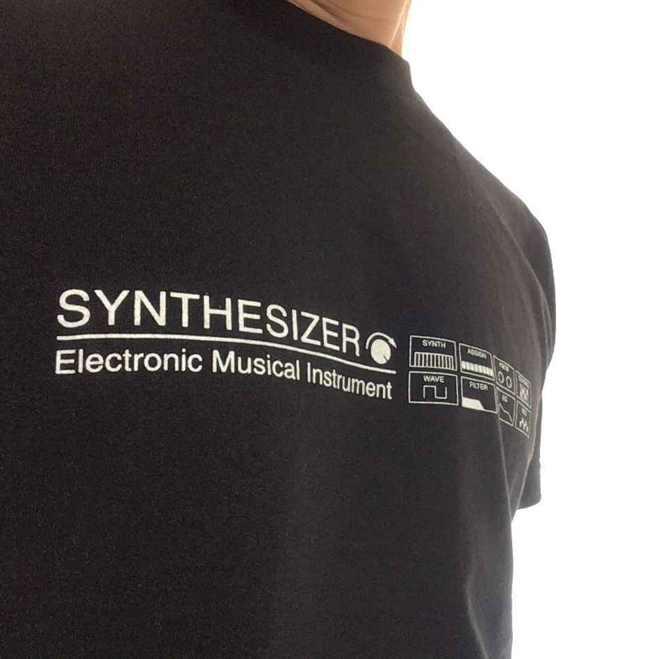 【Tシャツ】SYNTHESIZER T-shirt・シンセサイザーTシャツ・ブラック