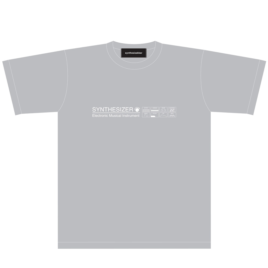 【Tシャツ】SYNTHESIZER T-shirt・シンセサイザーTシャツ・グレー