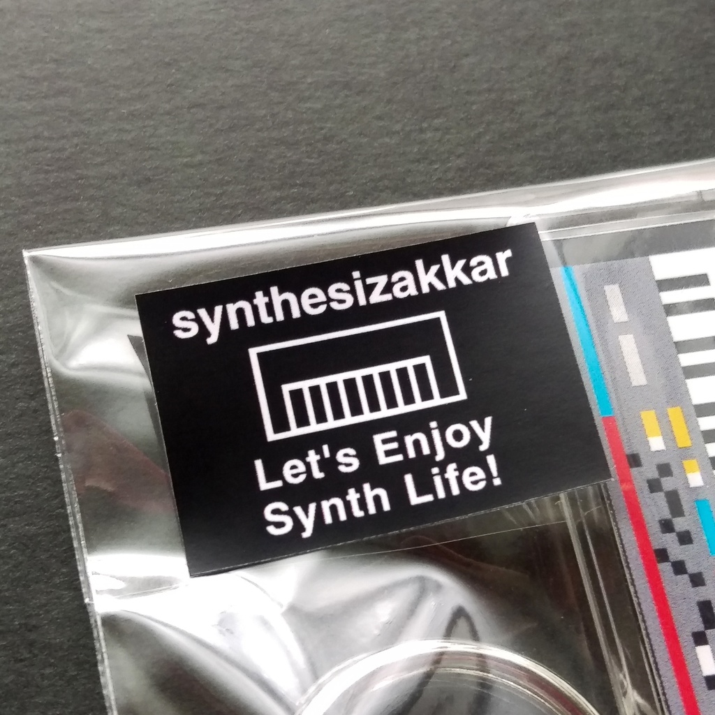 【シール】Let's Enjoy Synth Life!シンセサイザッカー シール大小セット