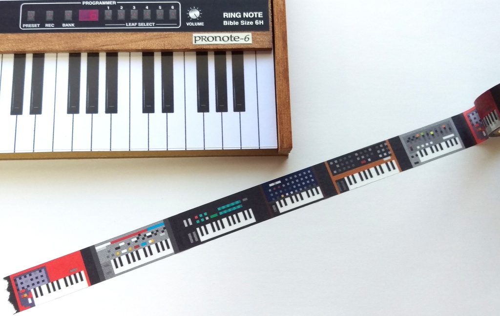 【マスキングテープ】シンセサイザー・ドットコレクション マスキングテープ01