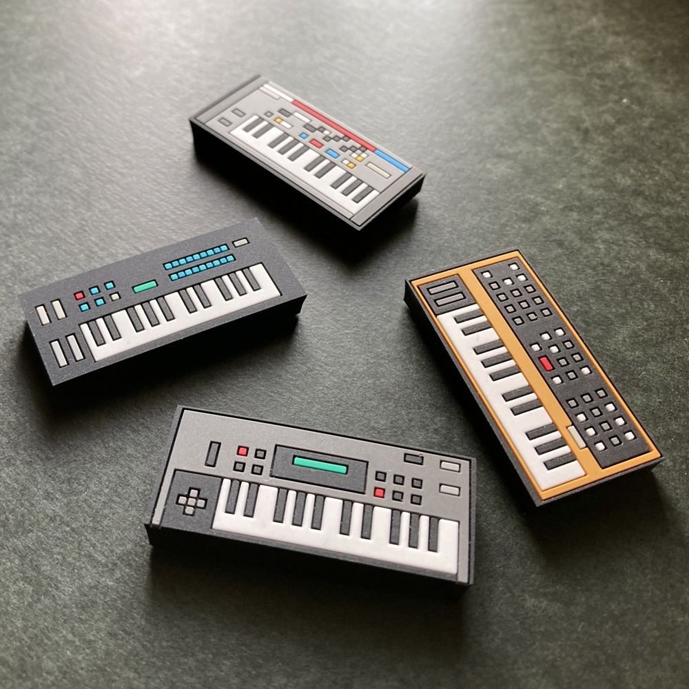 【マグネット】シンセ ラバーマグネット 4種!アソート4個セット