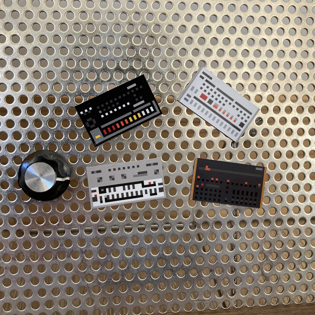 【マグネット】シンセサイザー・ドットコレクション マグネット02 リズムマシン