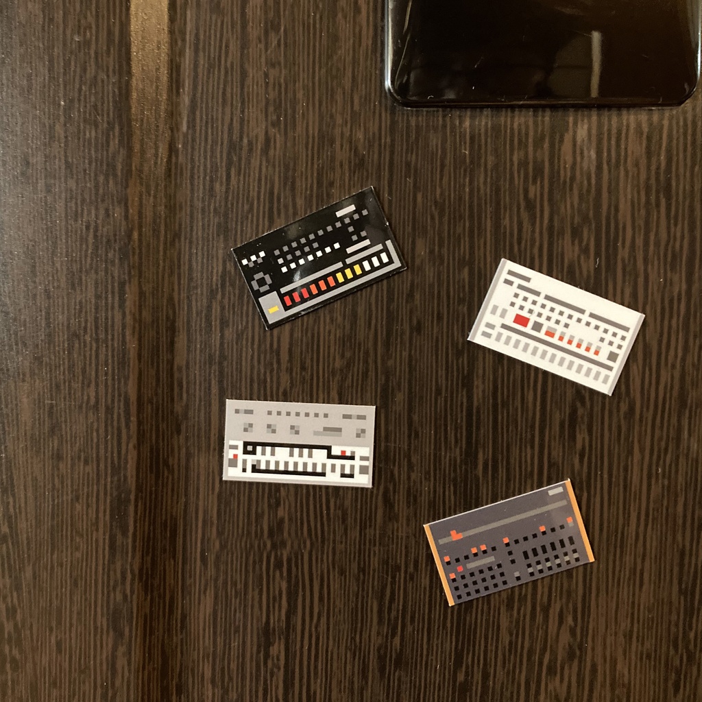 【マグネット】シンセサイザー・ドットコレクション マグネット02 リズムマシン