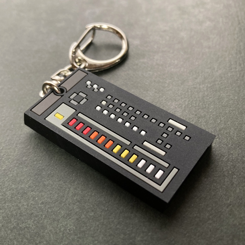 【キーホルダー】リズムマシン ラバーキーホルダー 4種!アソート4個セット