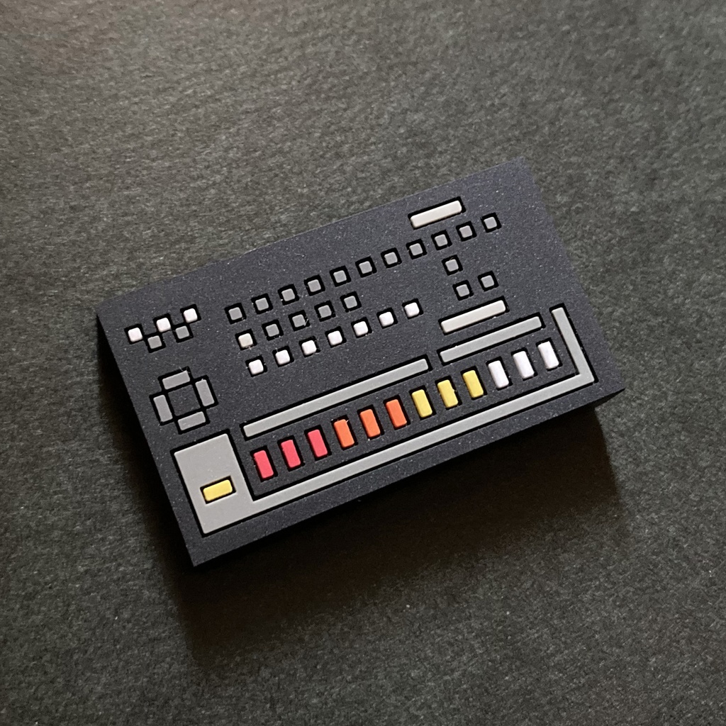 【マグネット】リズムマシン　ラバーマグネット／ 01：Analog RhythmMachine 808