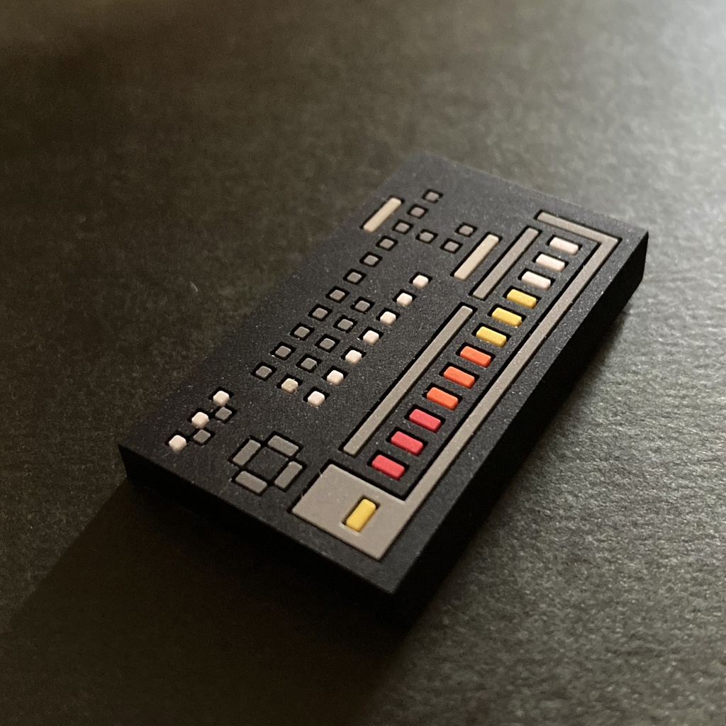 【マグネット】リズムマシン ラバーマグネット 4種!アソート4個セット