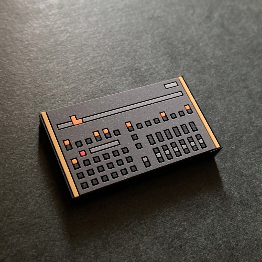 【マグネット】リズムマシン ラバーマグネット 4種!アソート4個セット