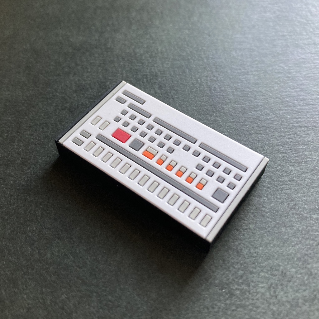 【マグネット】リズムマシン ラバーマグネット 4種!アソート4個セット