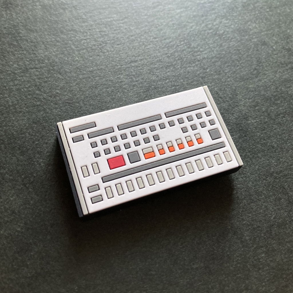 【マグネット】リズムマシン ラバーマグネット 4種!アソート4個セット