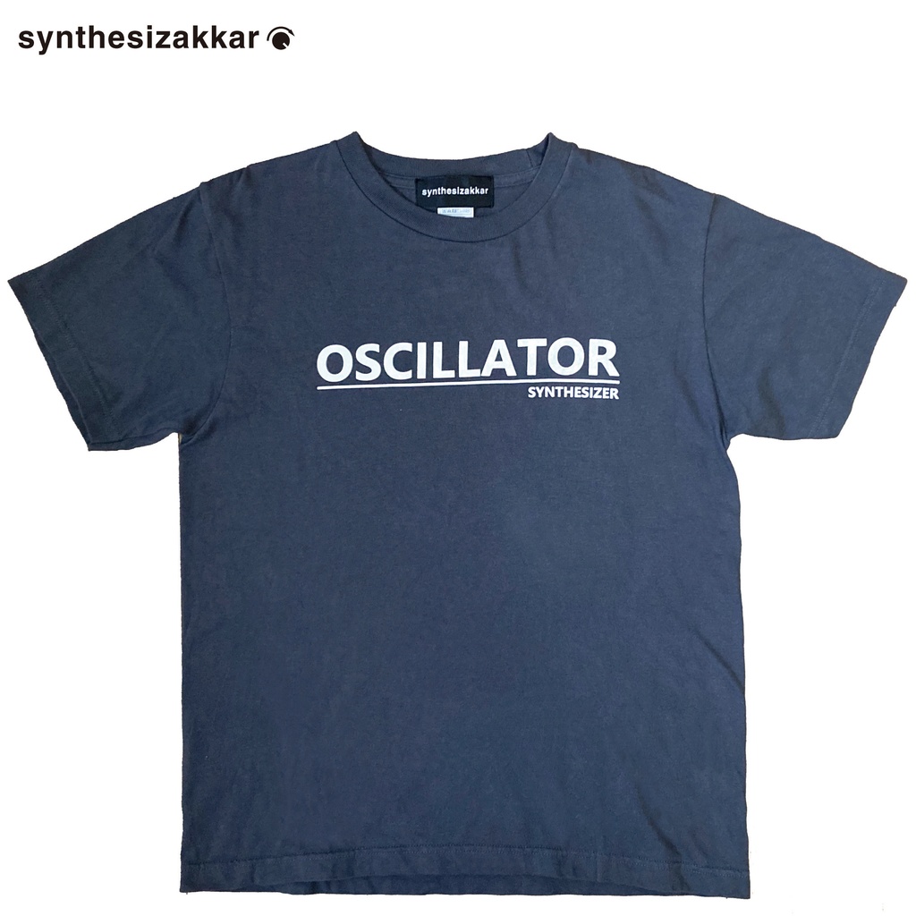 【Tシャツ】OSCILLATOR T-shirt オシレーター シンセサイザーTシャツ・ダークグレー
