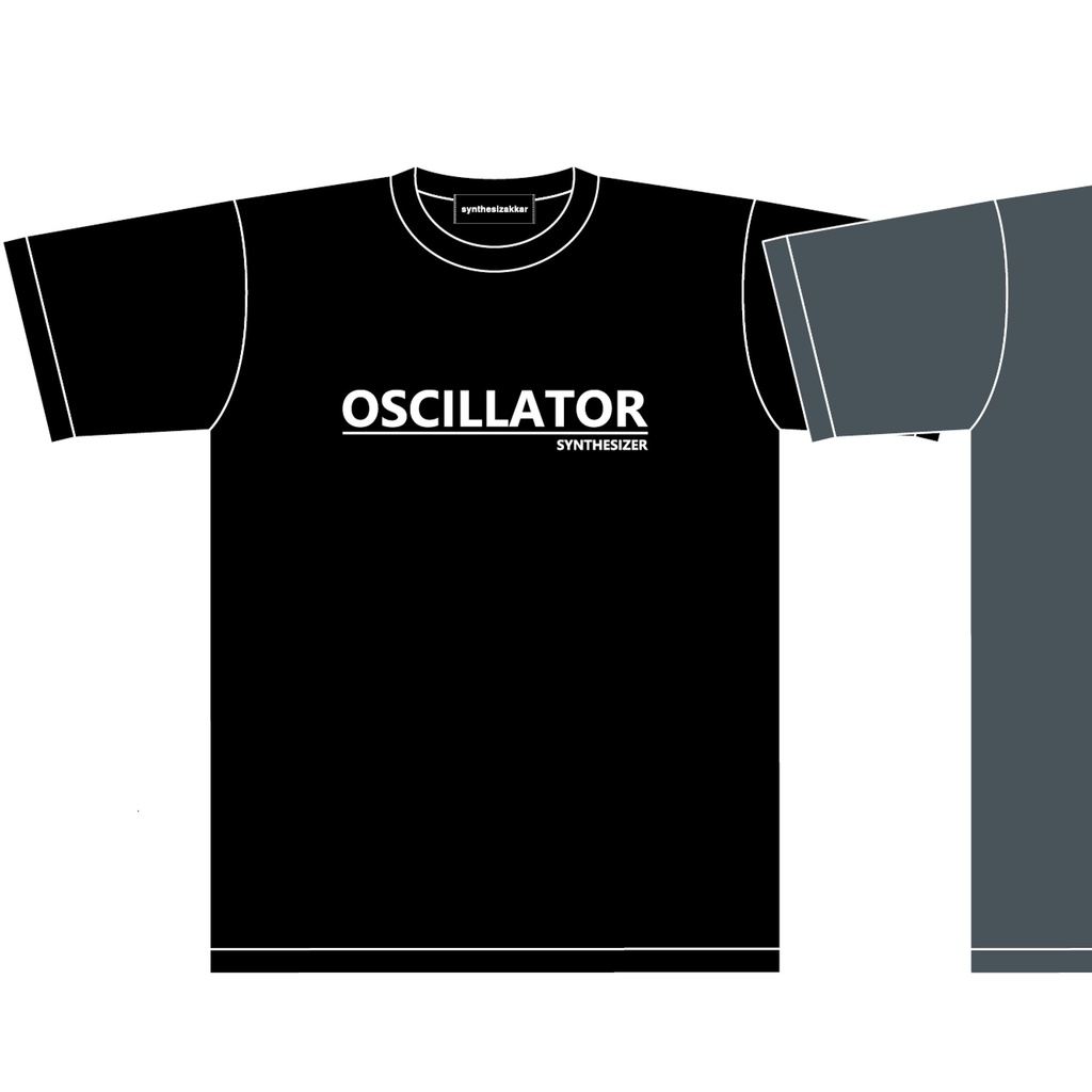 【Tシャツ】OSCILLATOR T-shirt オシレーター シンセサイザーTシャツ・ブラック