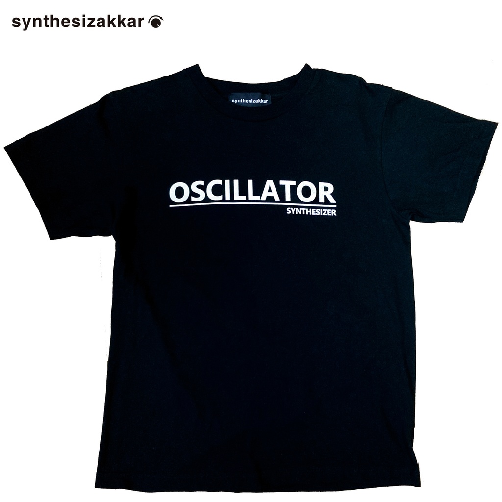 【Tシャツ】OSCILLATOR T-shirt オシレーター シンセサイザーTシャツ・ブラック