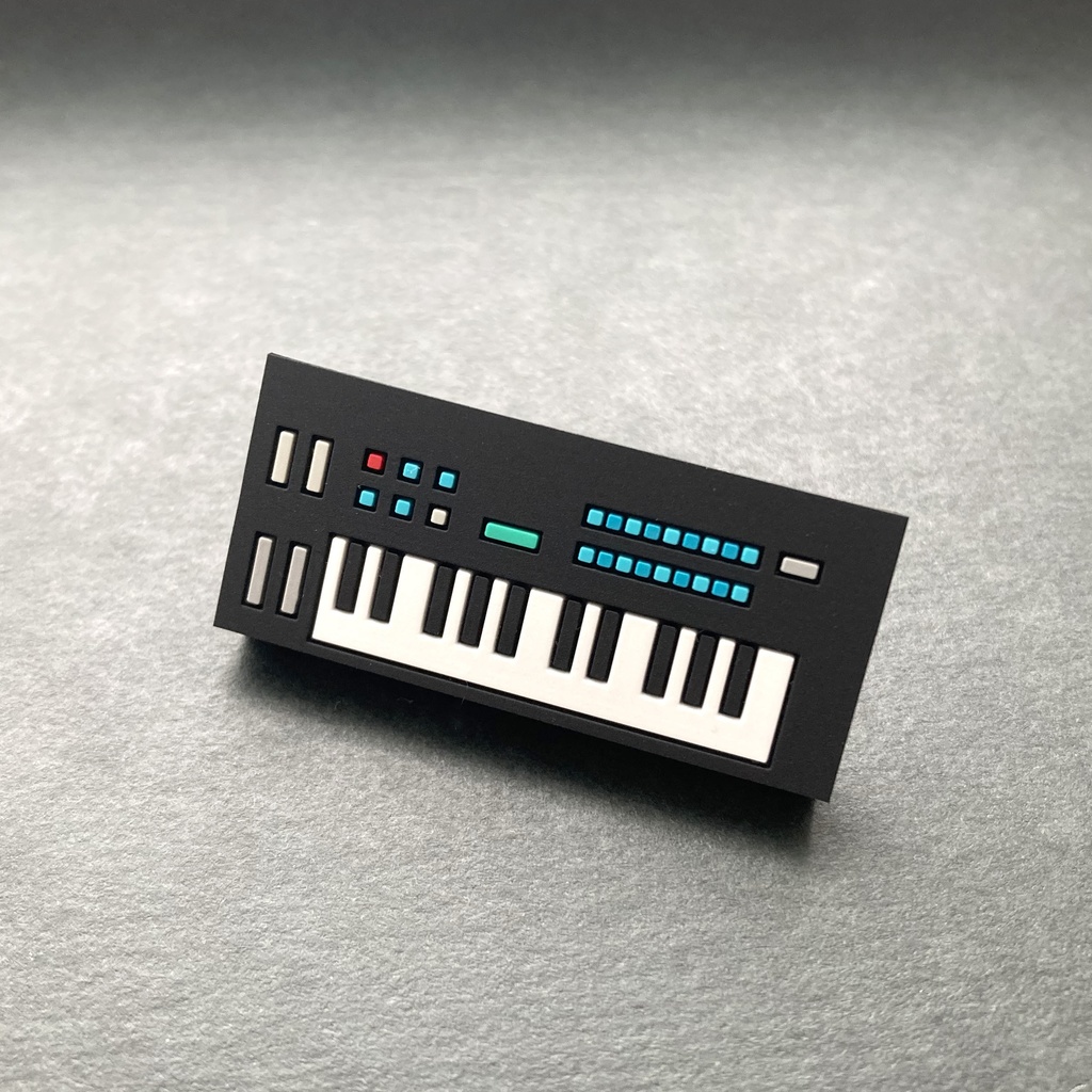 【ピンバッジ】シンセ ラバーピンバッジ4種!アソート4個セット