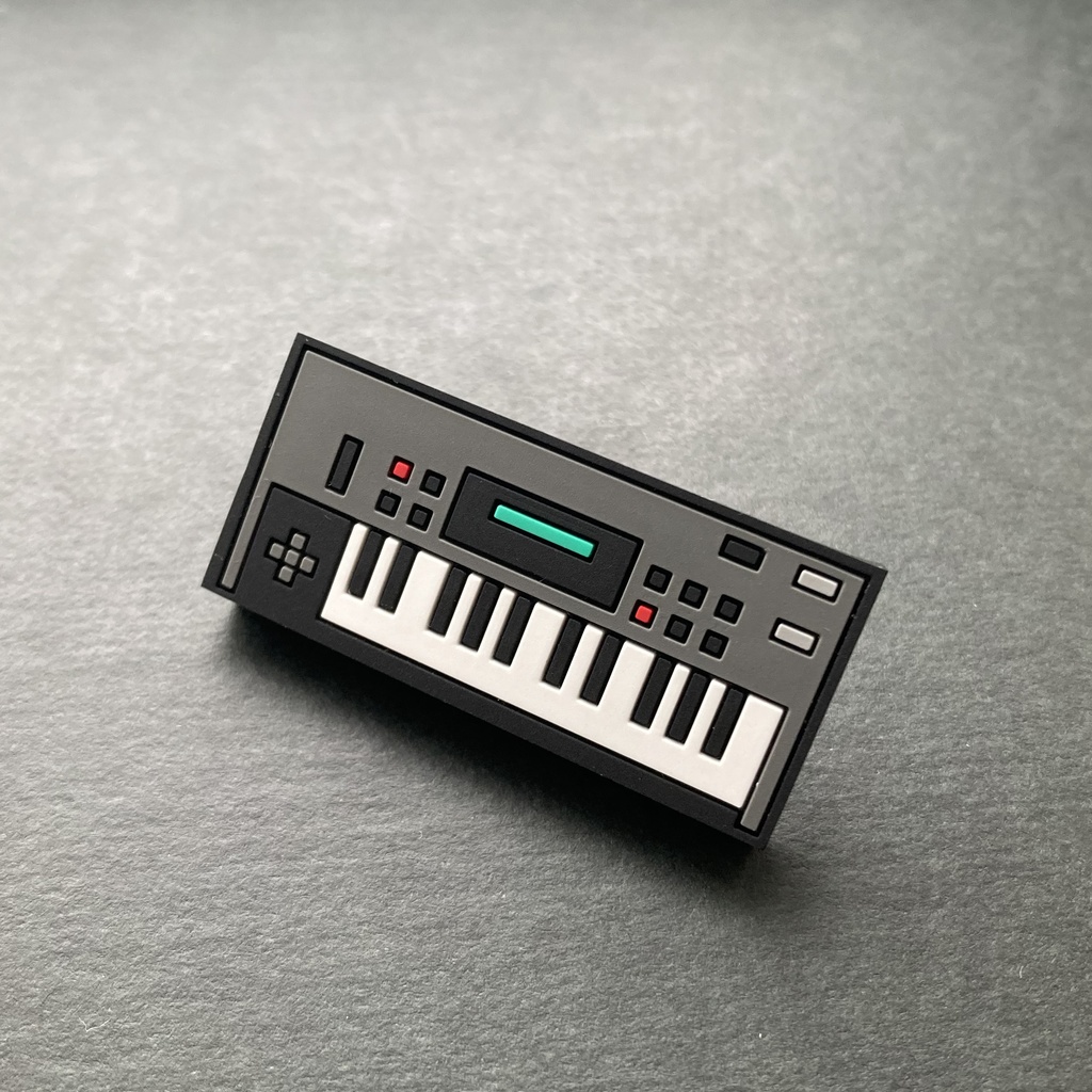 【ピンバッジ】シンセ ラバーピンバッジ4種!アソート4個セット