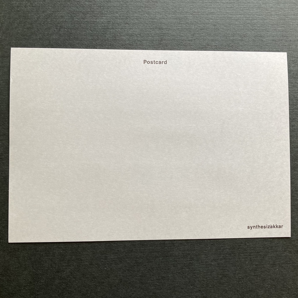 【ポストカード】シンセサイザーポストカード4枚セット Cool Tone Set