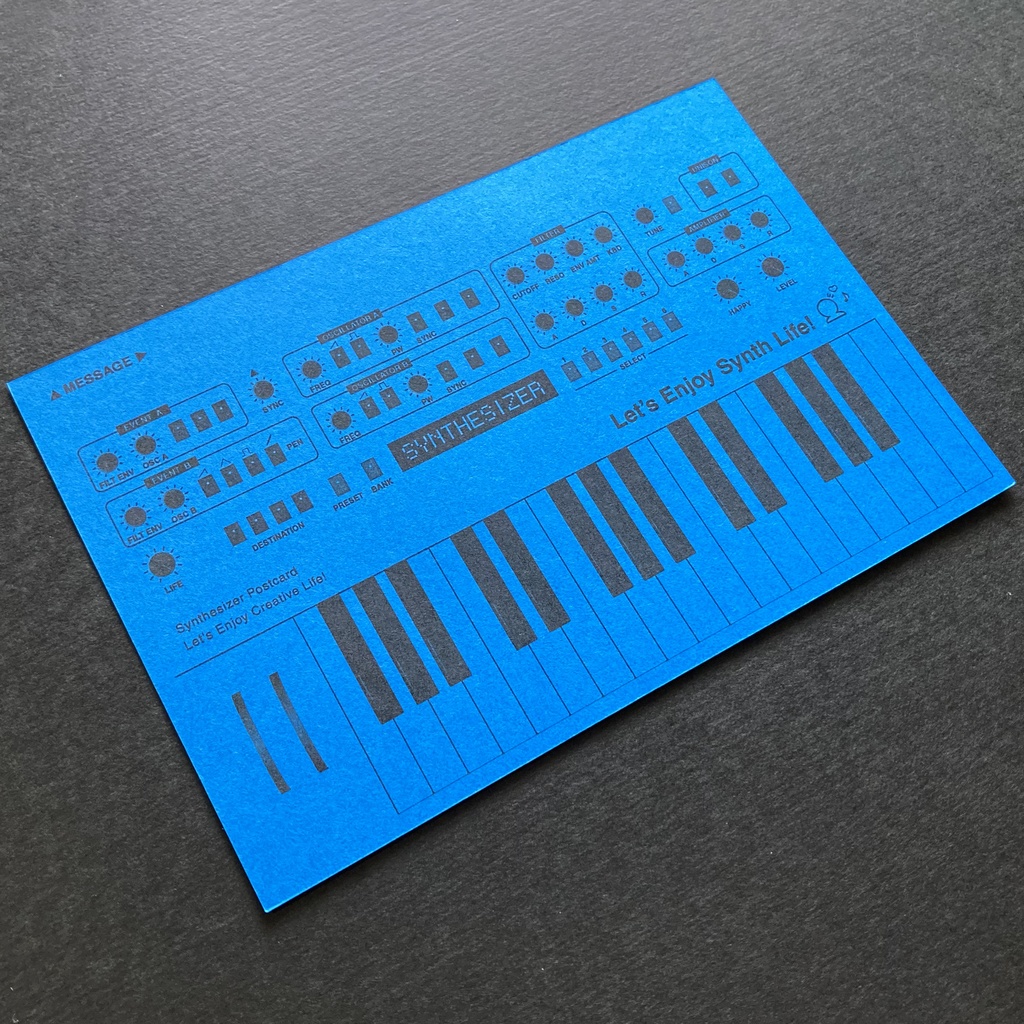 【ポストカード】シンセサイザーポストカード4枚セット Vivid Tone Set