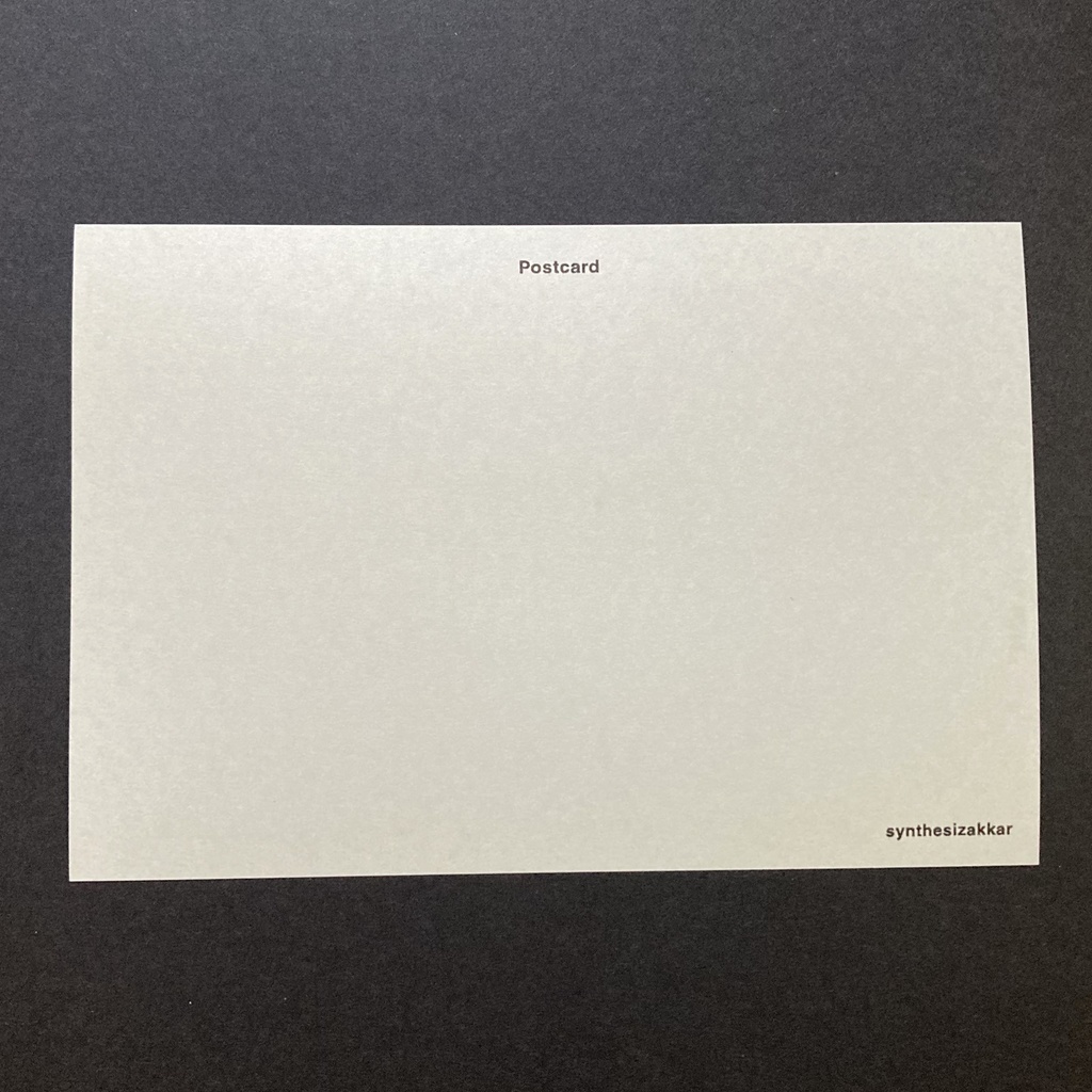 【ポストカード】シンセアイコンポストカード4枚セット Cool Tone Set