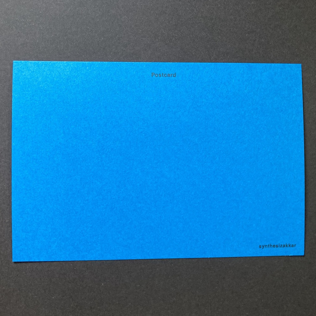 【ポストカード】シンセアイコンポストカード4枚セット Vivid Tone Set