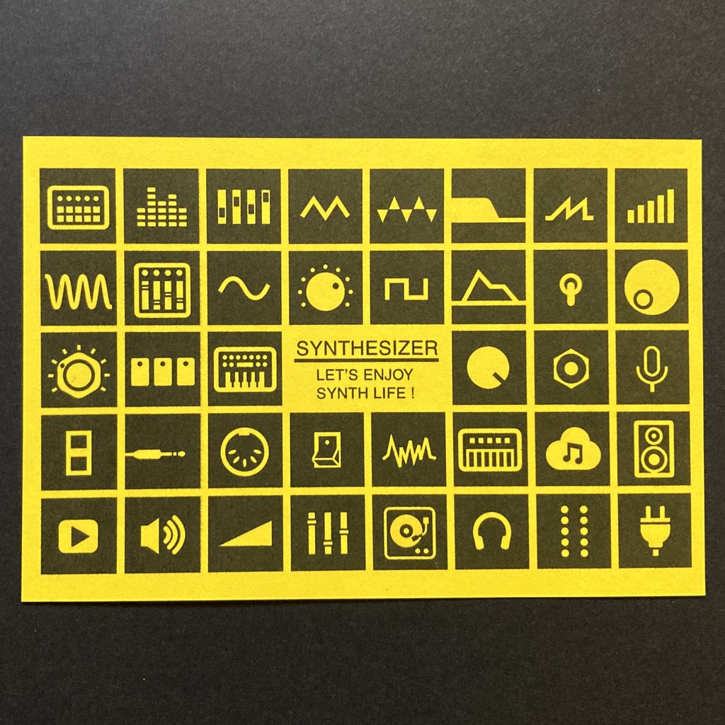 【ポストカード】シンセアイコンポストカード4枚セット Vivid Tone Set