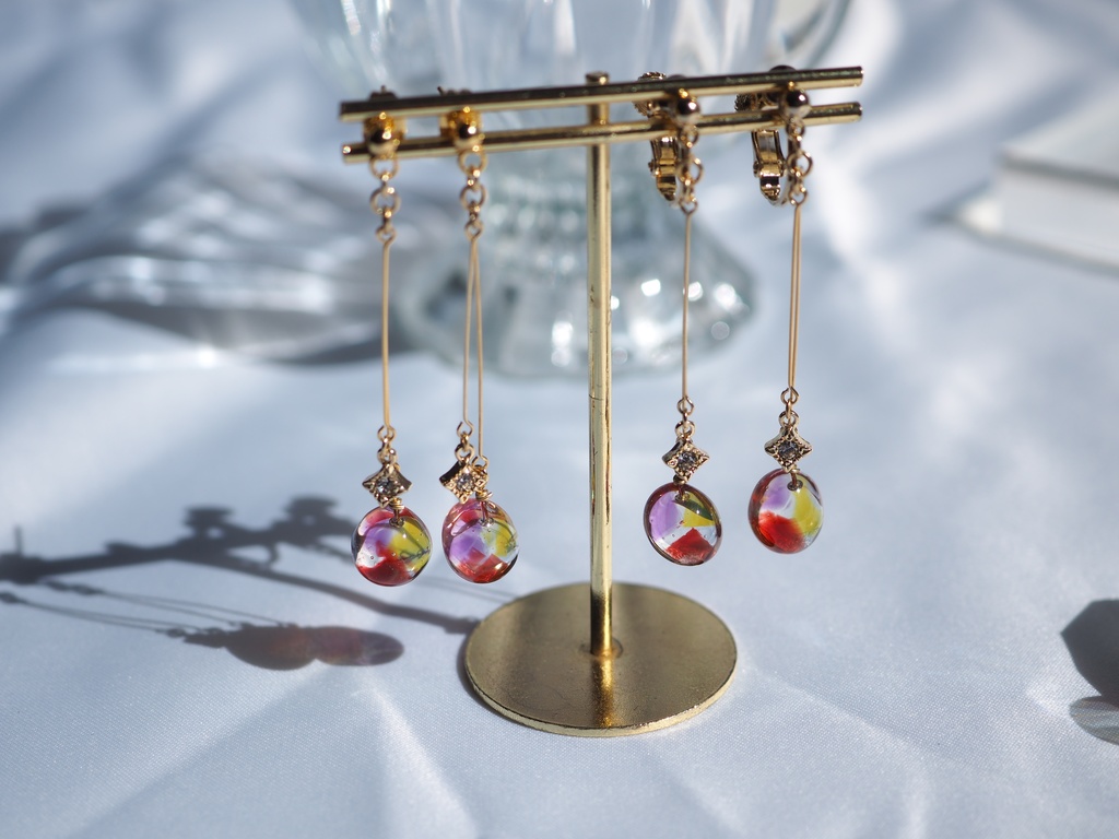 三位一体カラー雫アクセサリー