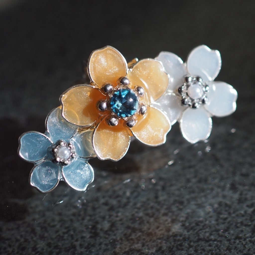 染め桜 ─満開─ イヤーカフ