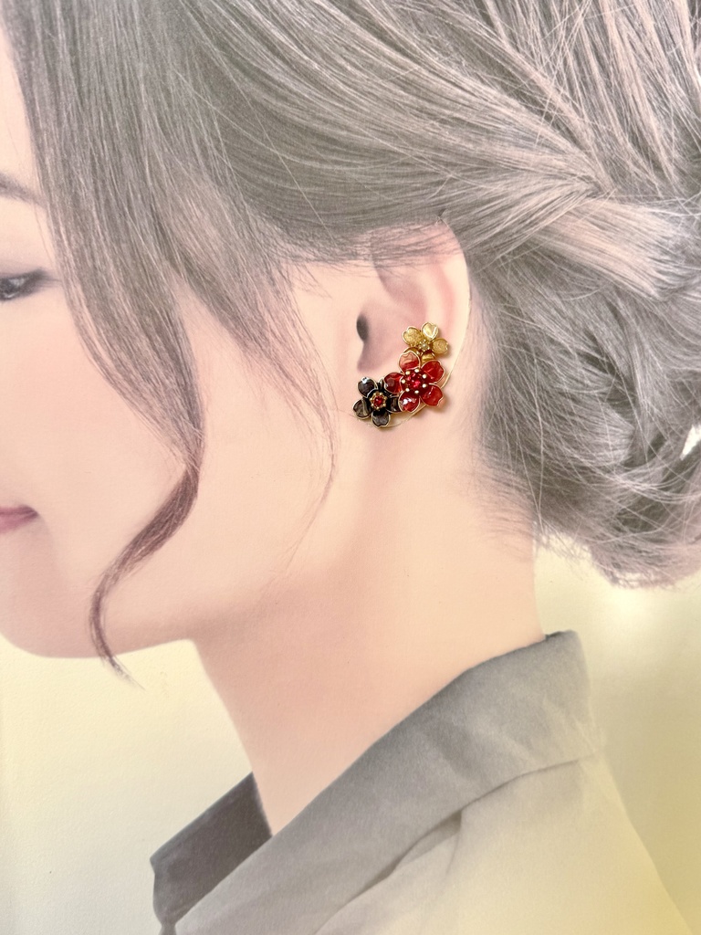 染め桜 ─満開─ イヤーカフ