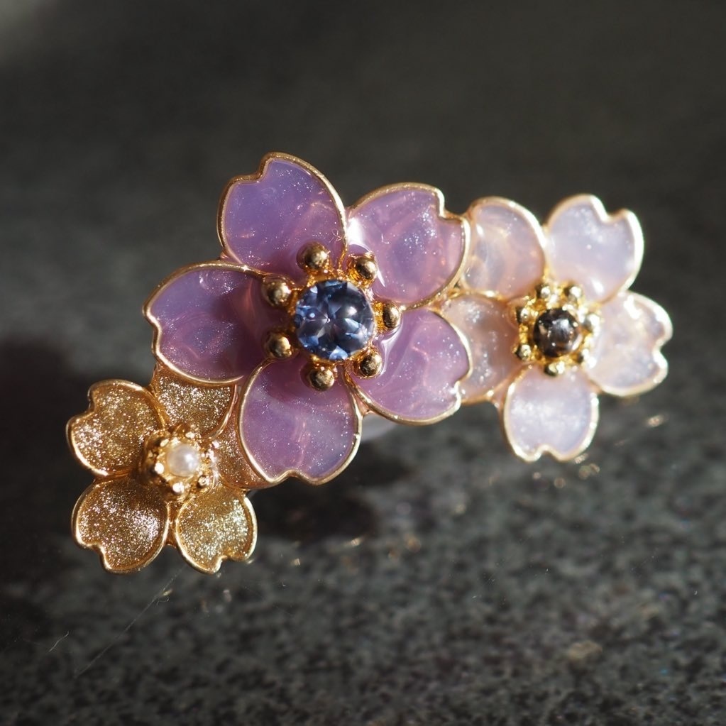 染め桜 ─満開─ イヤーカフ