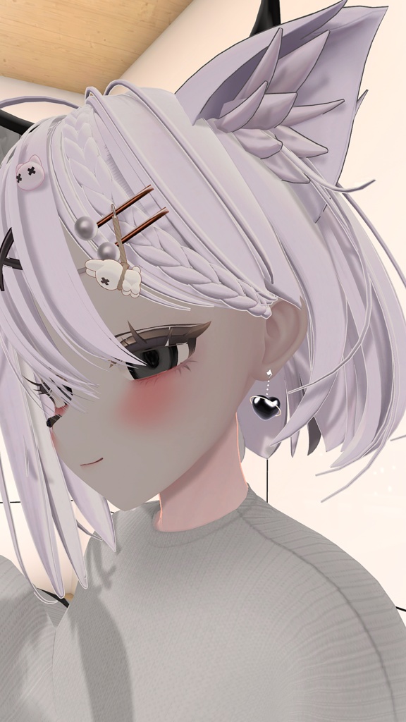 ハートの惑星イヤリング