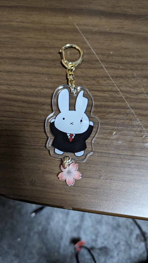 うさぎ水木アクリルキーホルダー